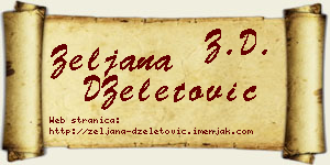 Željana DŽeletović vizit kartica